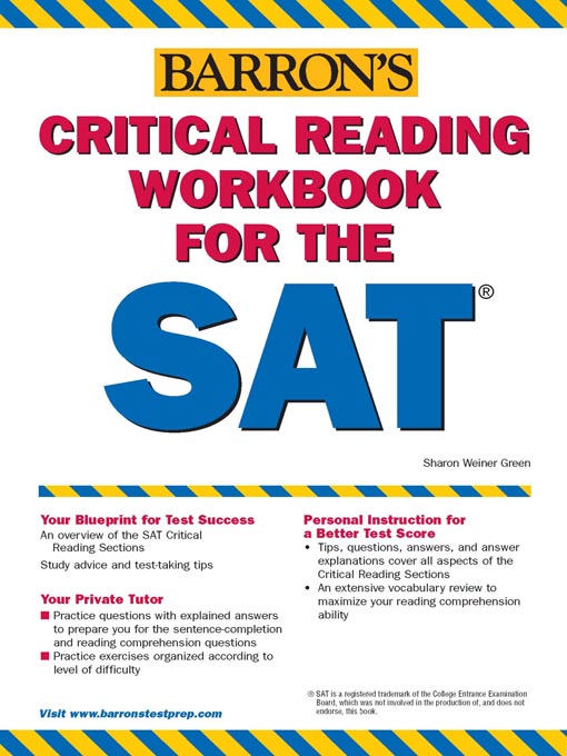 Critical Reading Workbook for the New SAT - National Library Board